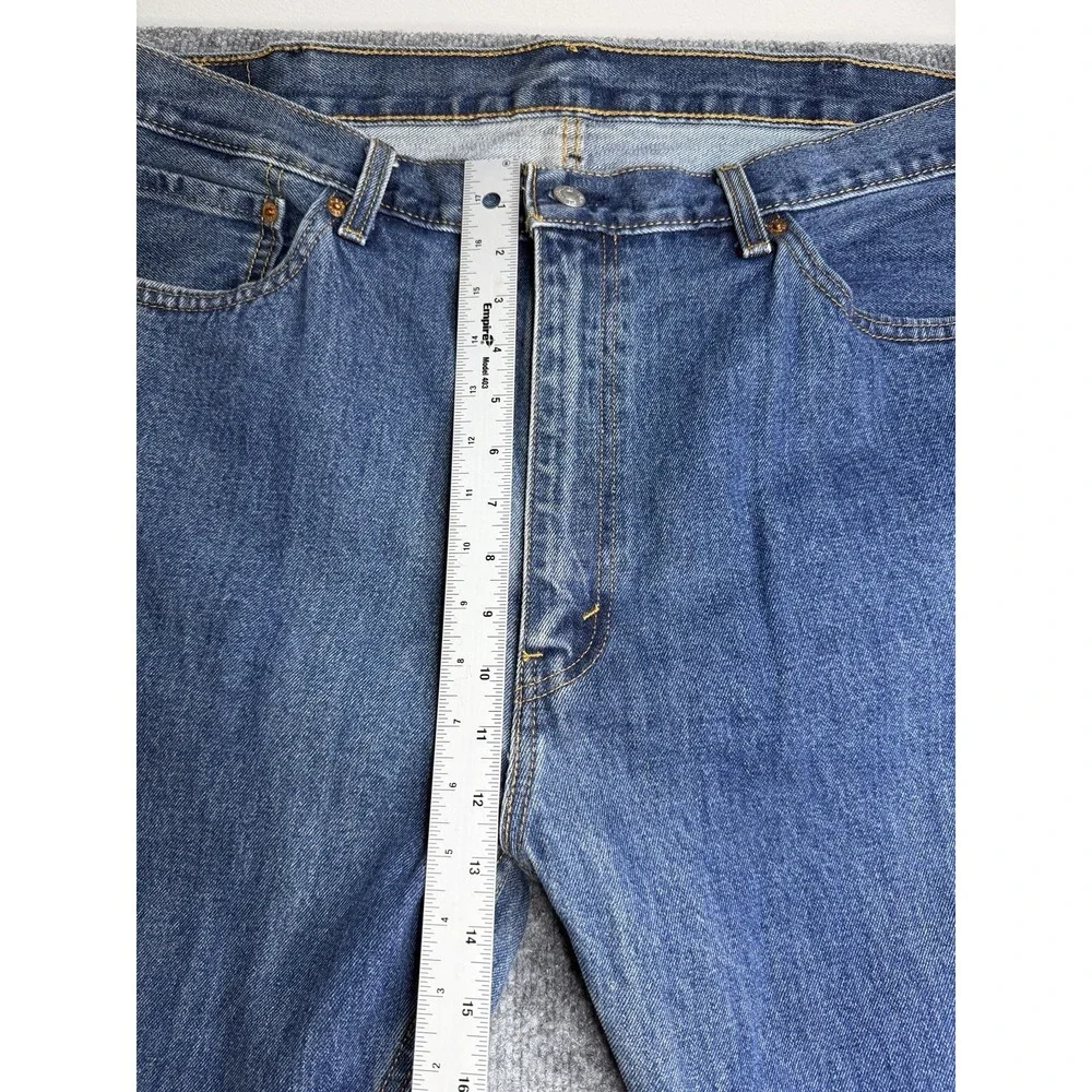 Levi's 505 Mens 42x32 Jeans Regular Fit Straight Leg Mid-Rise Cowboy Y2K